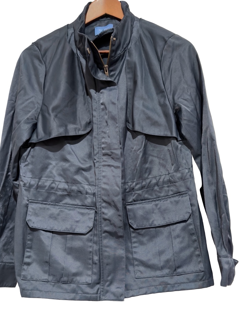 Simply Vera Vera Wang Dark Gray Utility Blazer Jacket